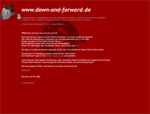 Tablet Screenshot of down-and-forward.de